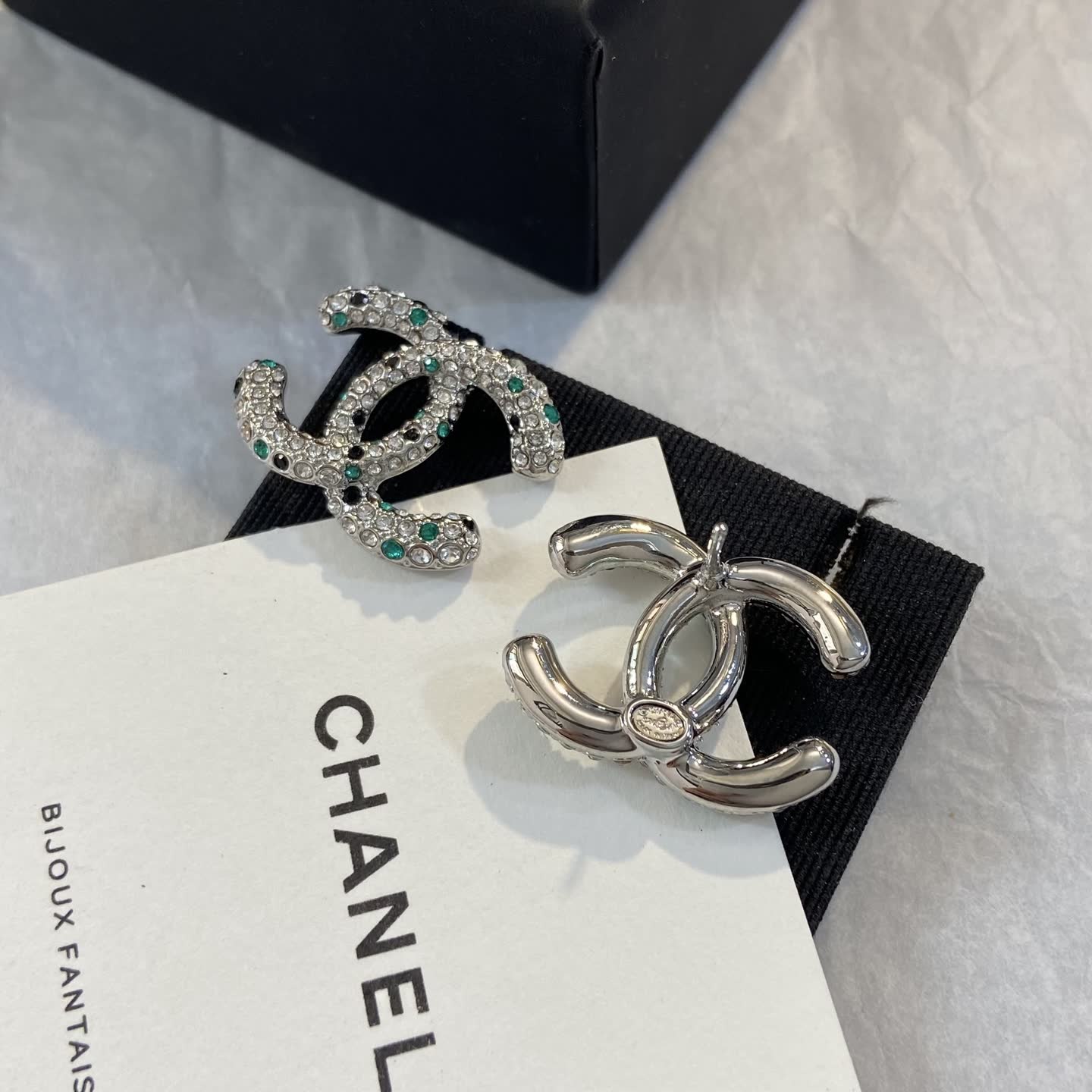 Chanel CC Logo Earrings