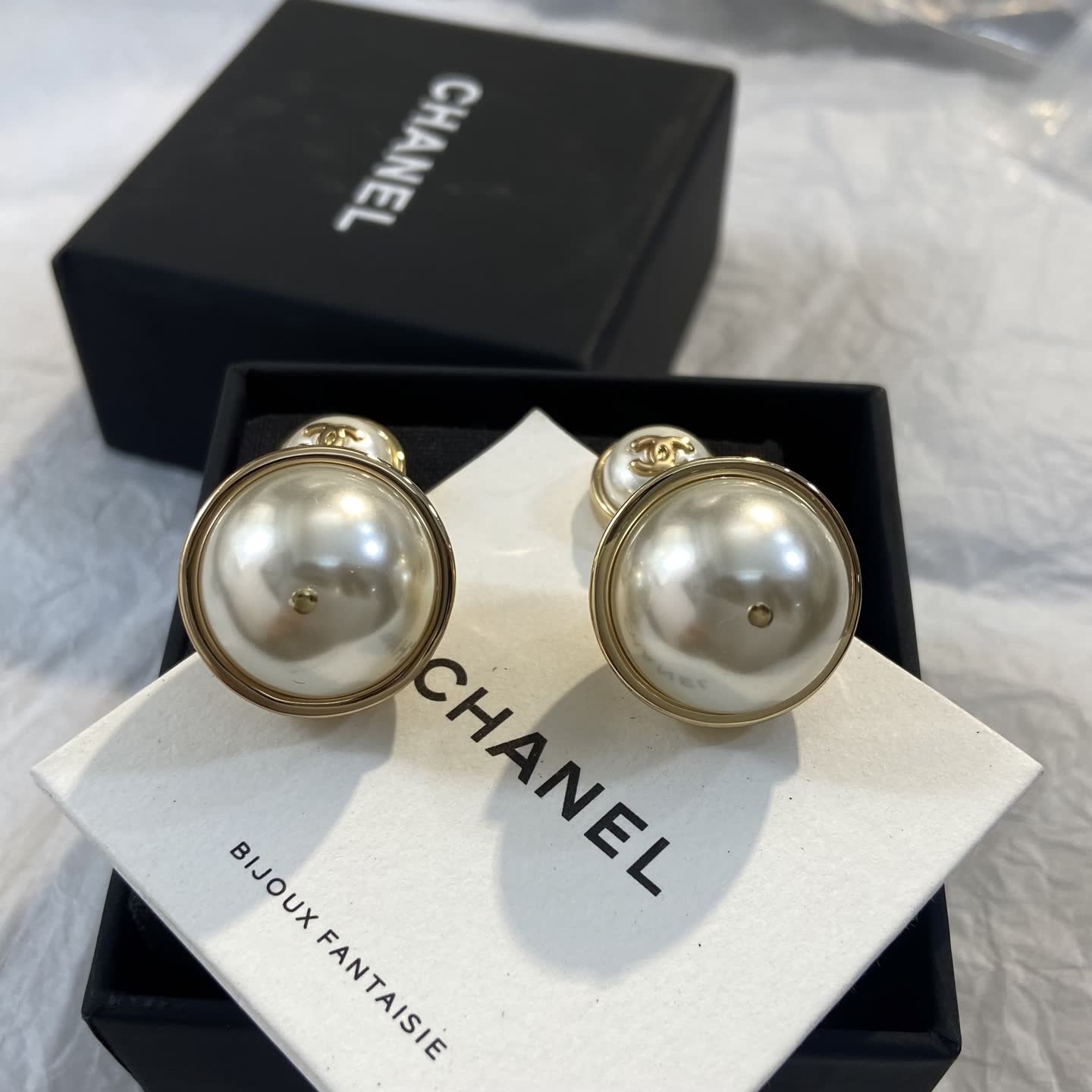 Chanel Pearl Earrings