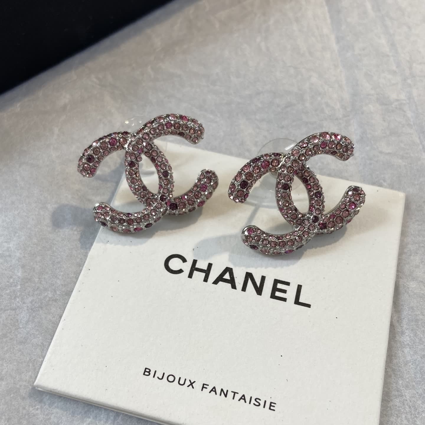 Chanel CC Logo Earrings
