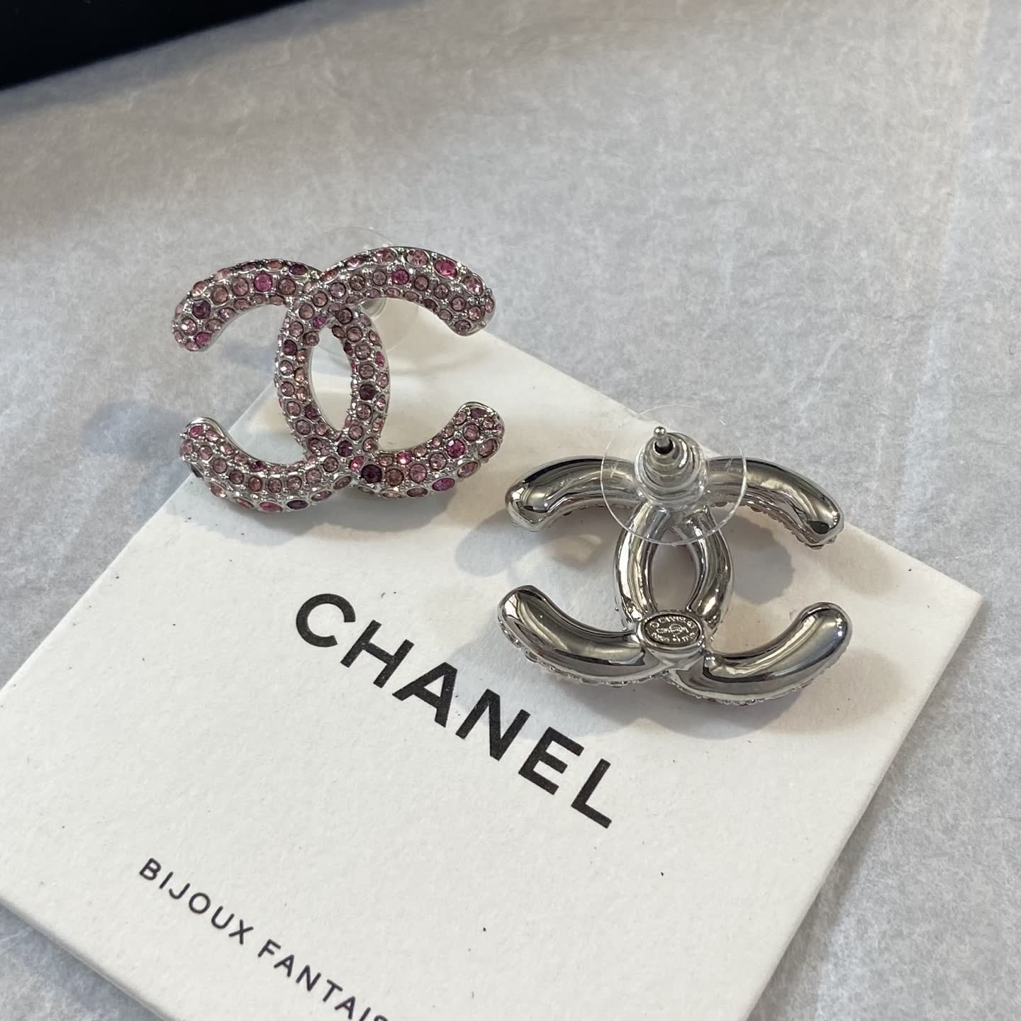 Chanel CC Logo Earrings