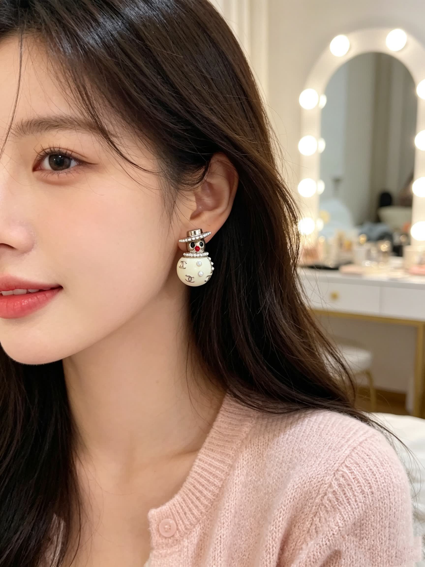 Chanel Pearl Earrings