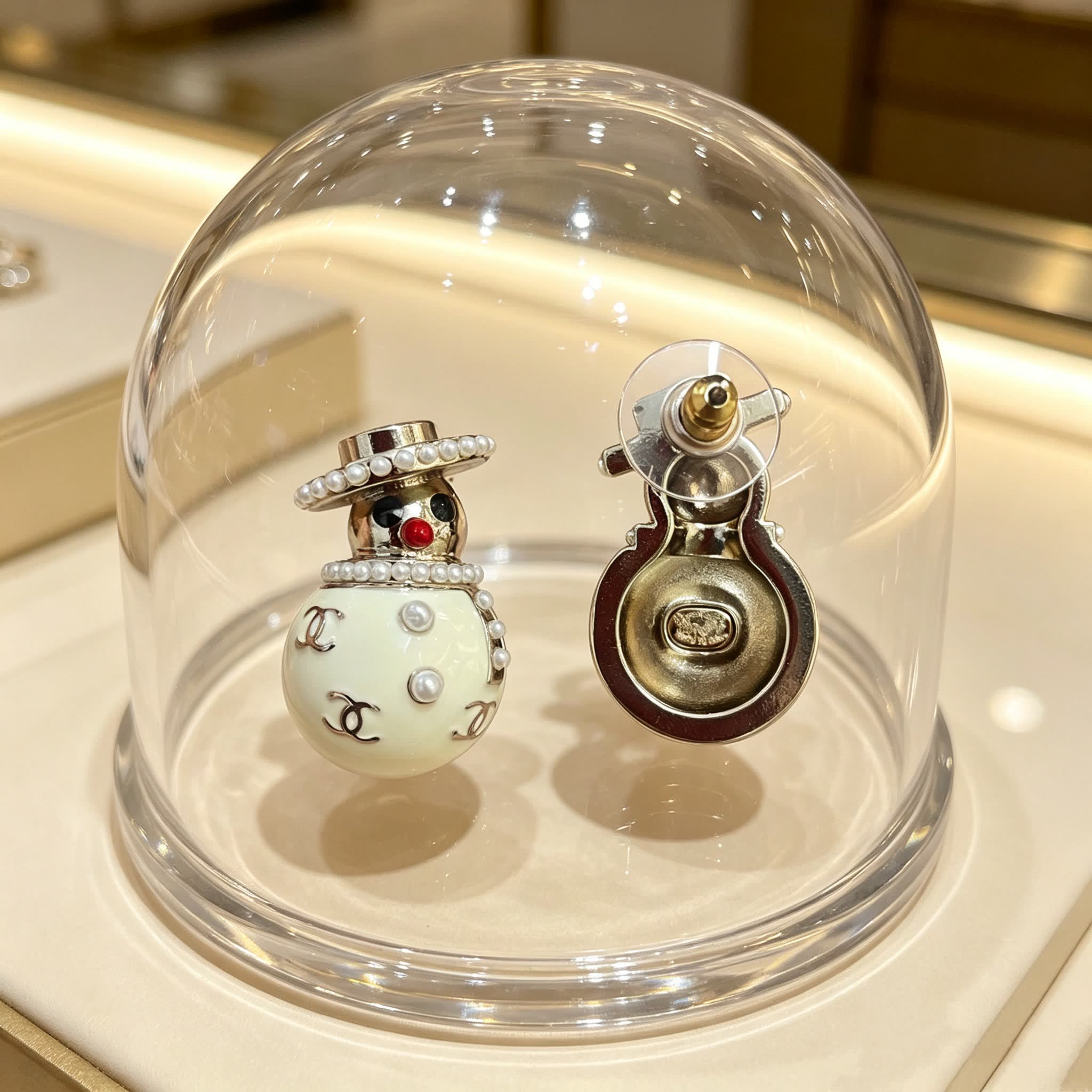Chanel Pearl Earrings