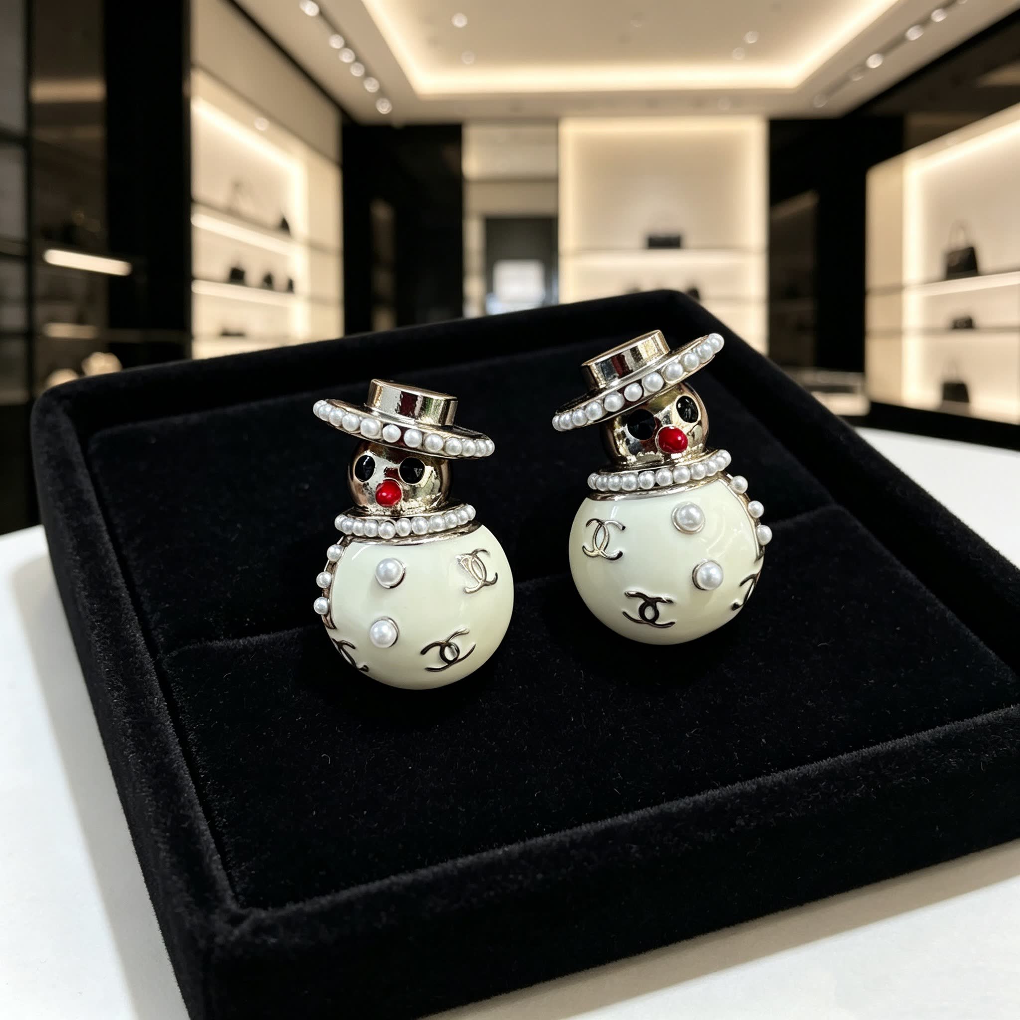 Chanel Pearl Earrings