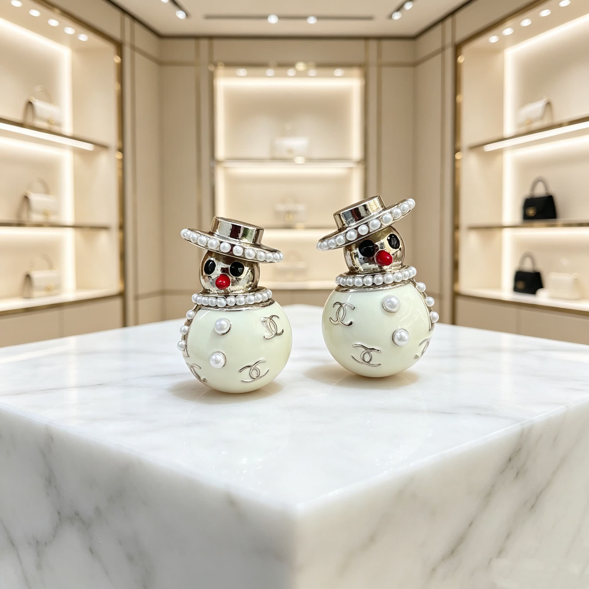 Chanel Pearl Earrings