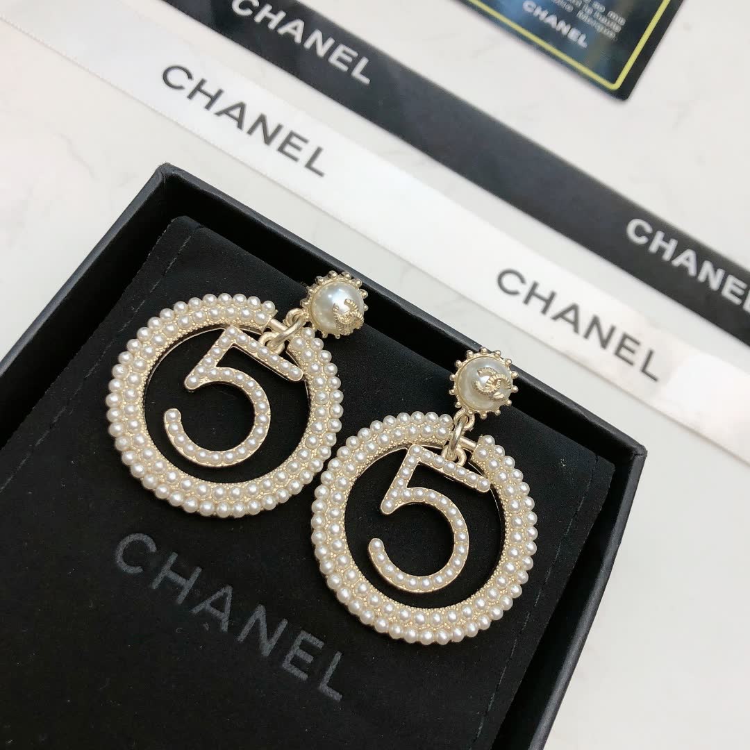 Chanel Number 5 Earrings