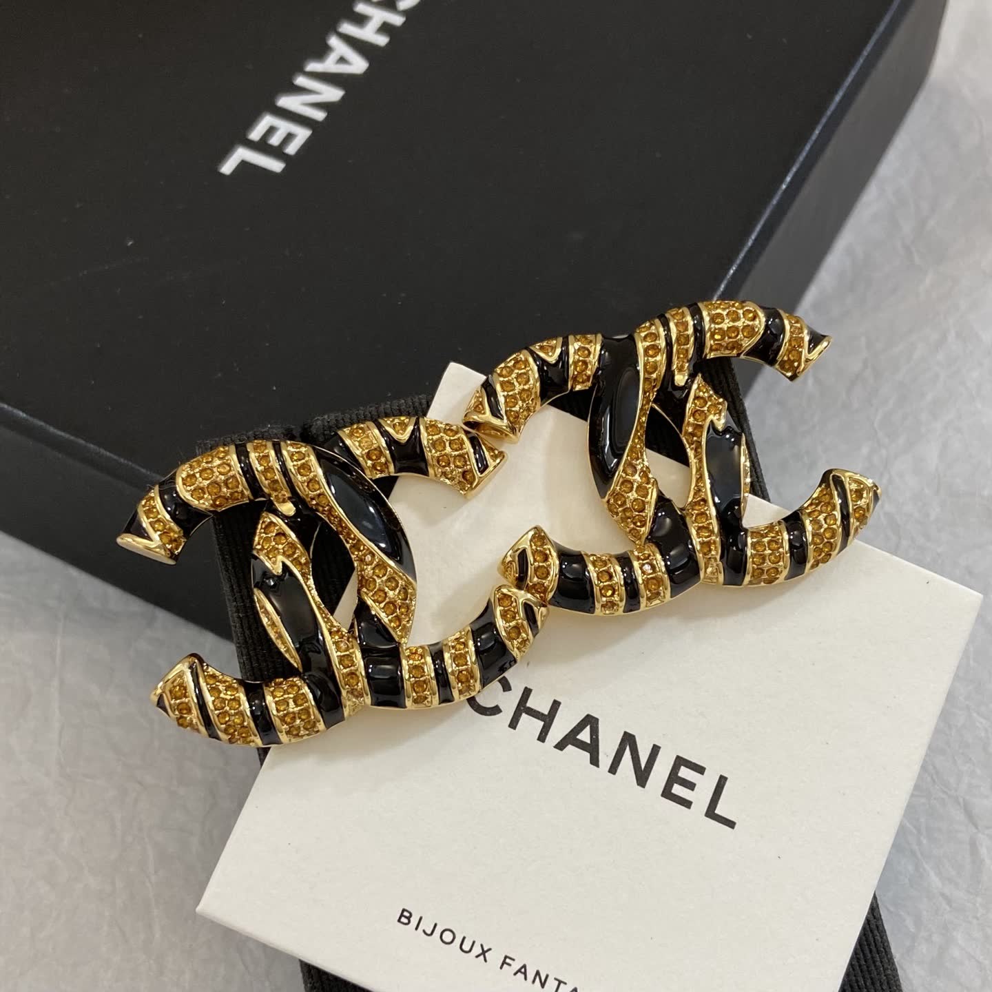 Chanel CC Logo Clip-on Earrings