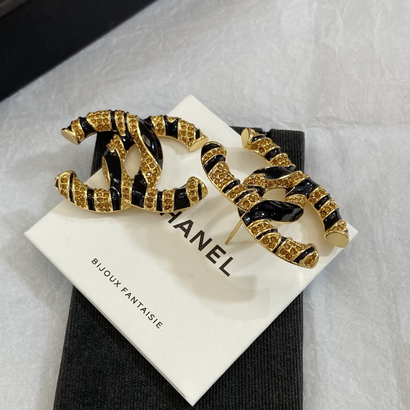 Chanel CC Logo Clip-on Earrings