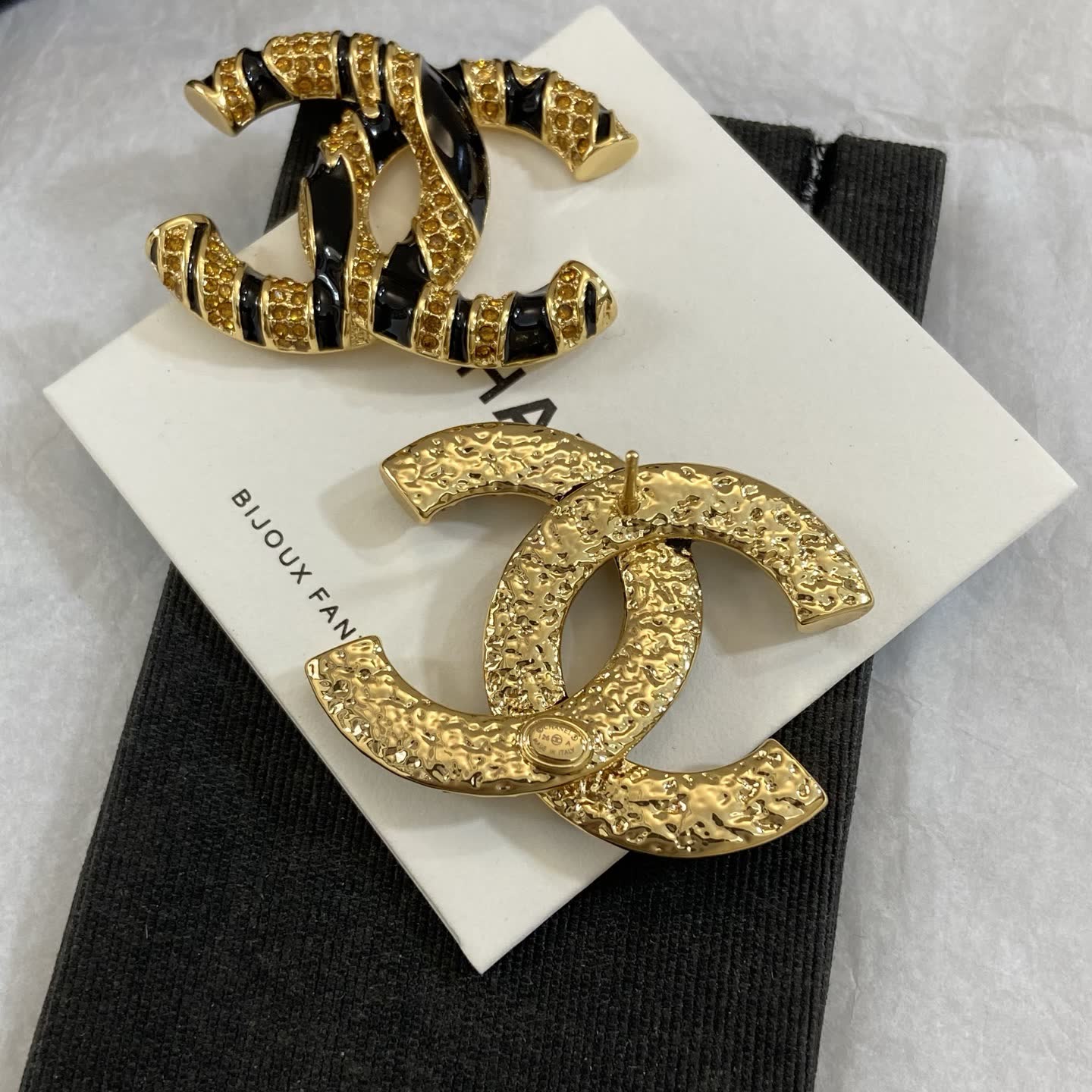 Chanel CC Logo Clip-on Earrings