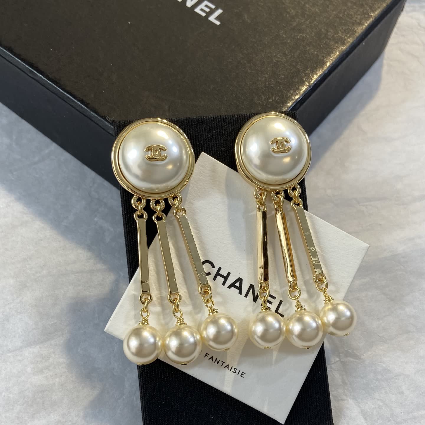 Chanel Pearl Earrings
