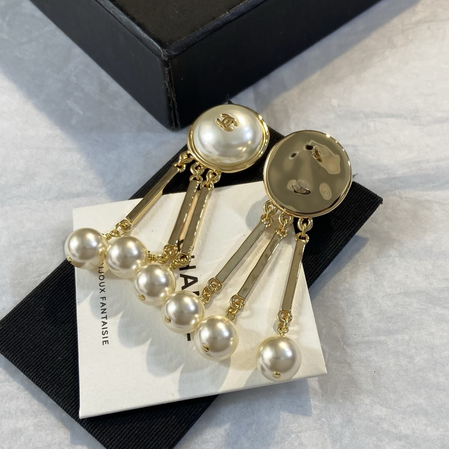 Chanel Pearl Earrings