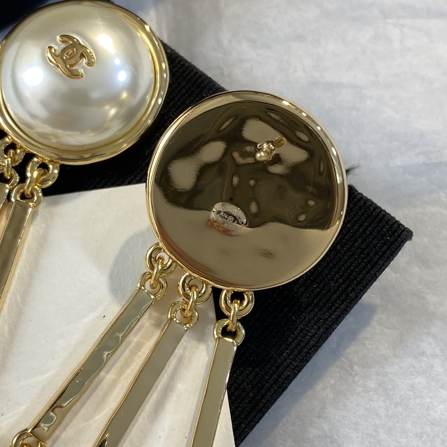 Chanel Pearl Earrings