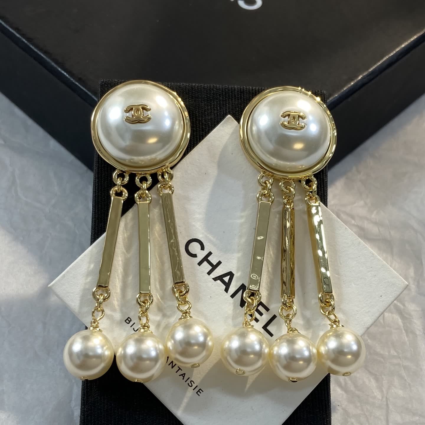 Chanel Pearl Drop Earrings Chanel Pearl Drop Earrings