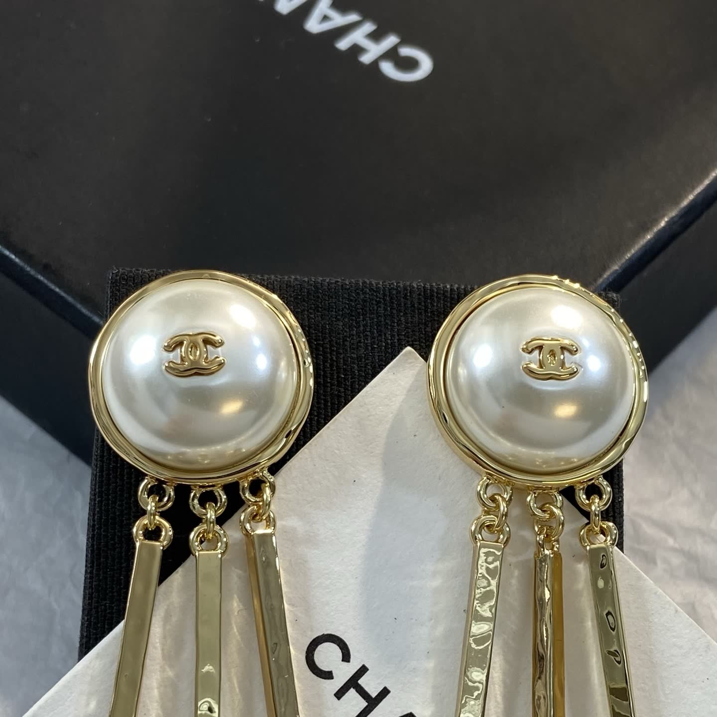 Chanel Pearl Drop Earrings