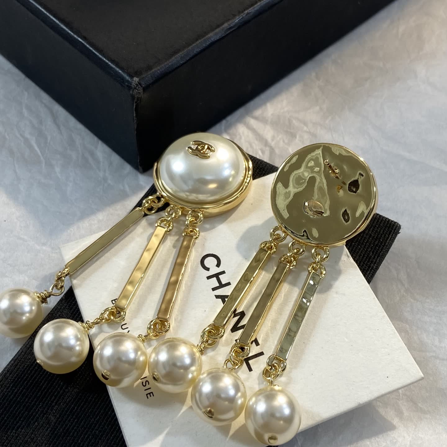 Chanel Pearl Drop Earrings