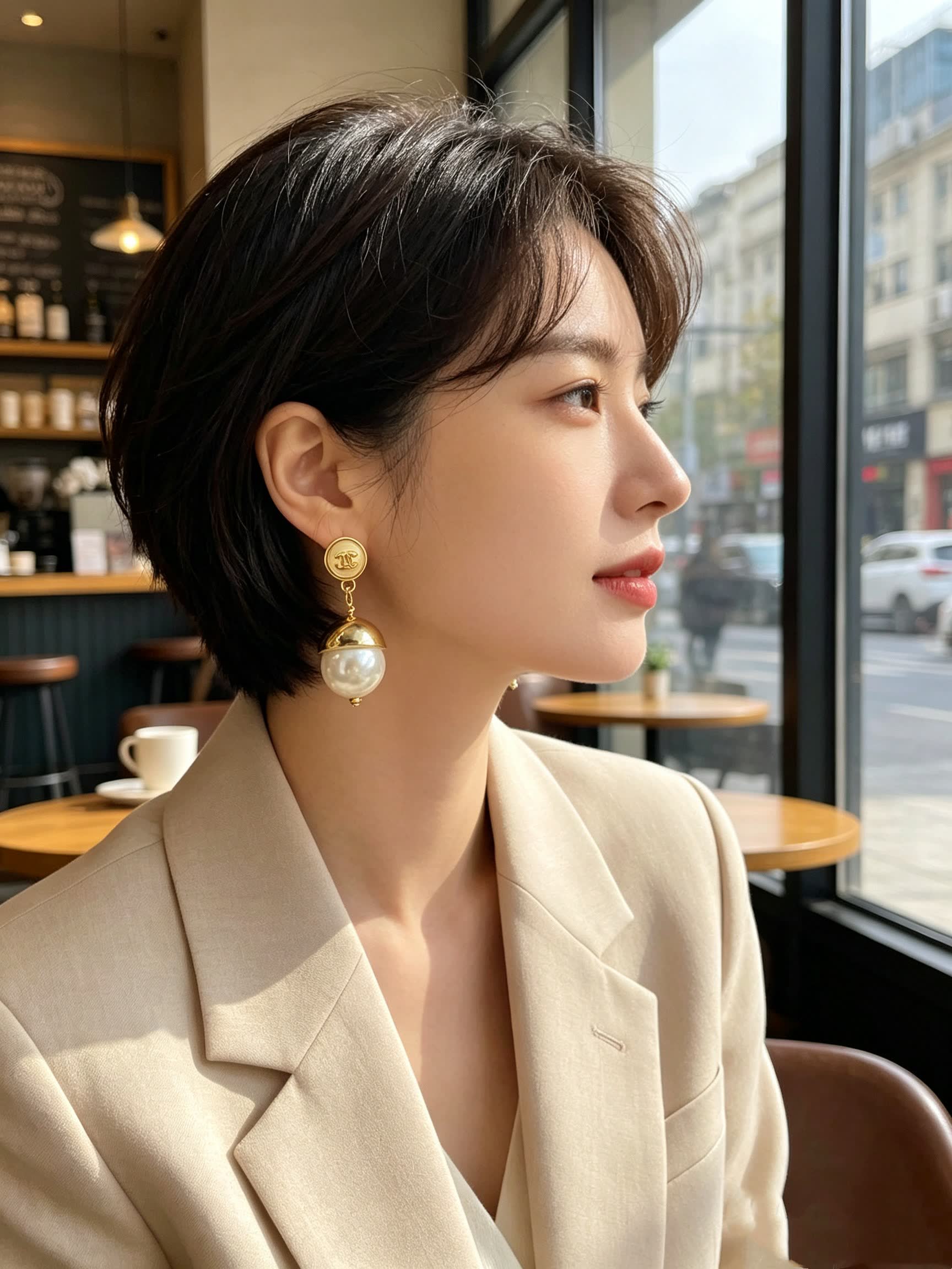 Chanel Gold Pearl Drop Earrings Chanel Gold Pearl Drop Earrings