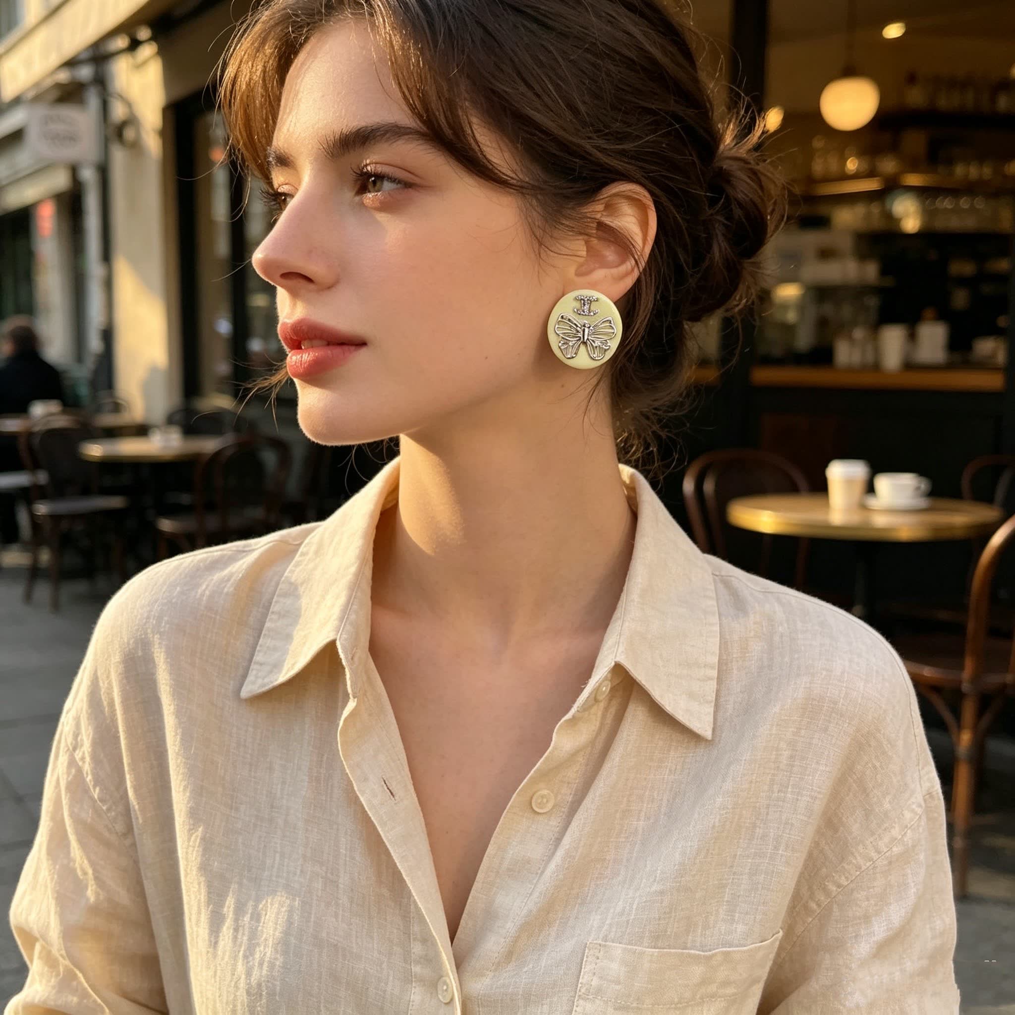 Chanel Butterfly Earrings