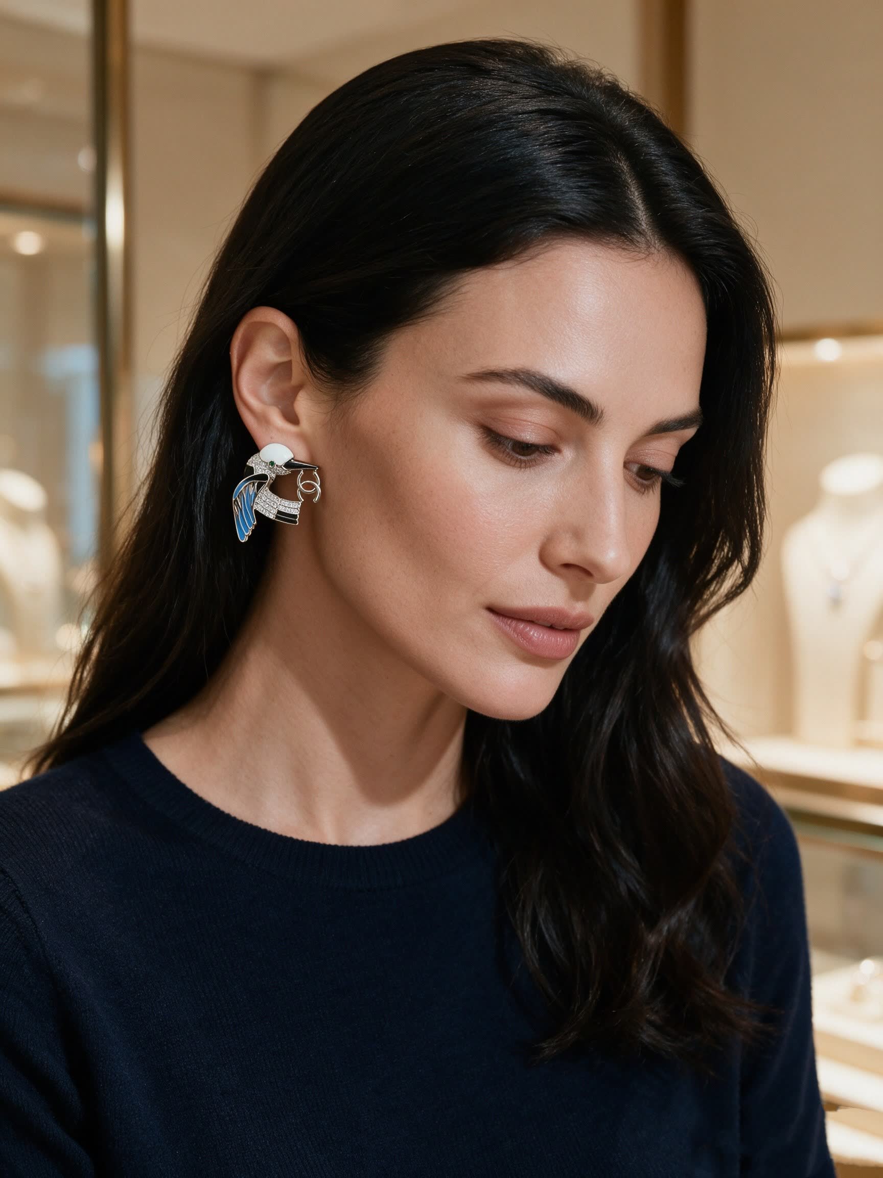 Chanel Bird of Paradise Earrings Chanel Bird of Paradise Earrings