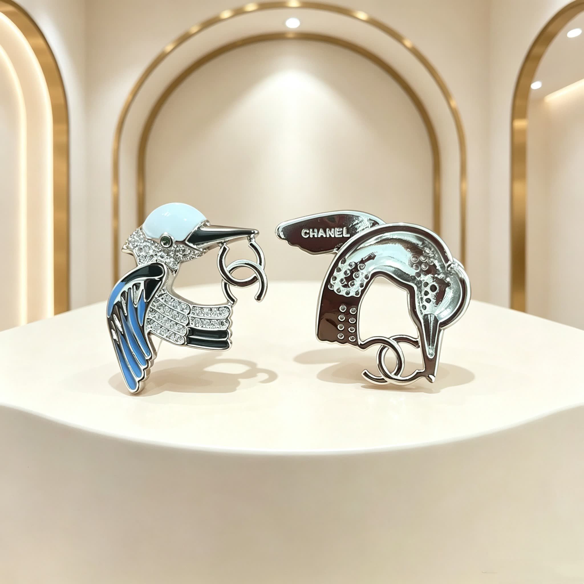 Chanel Bird of Paradise Earrings