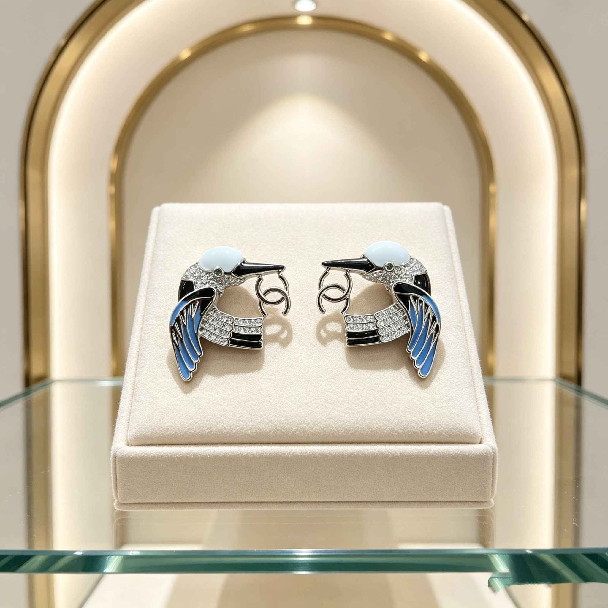 Chanel Bird of Paradise Earrings