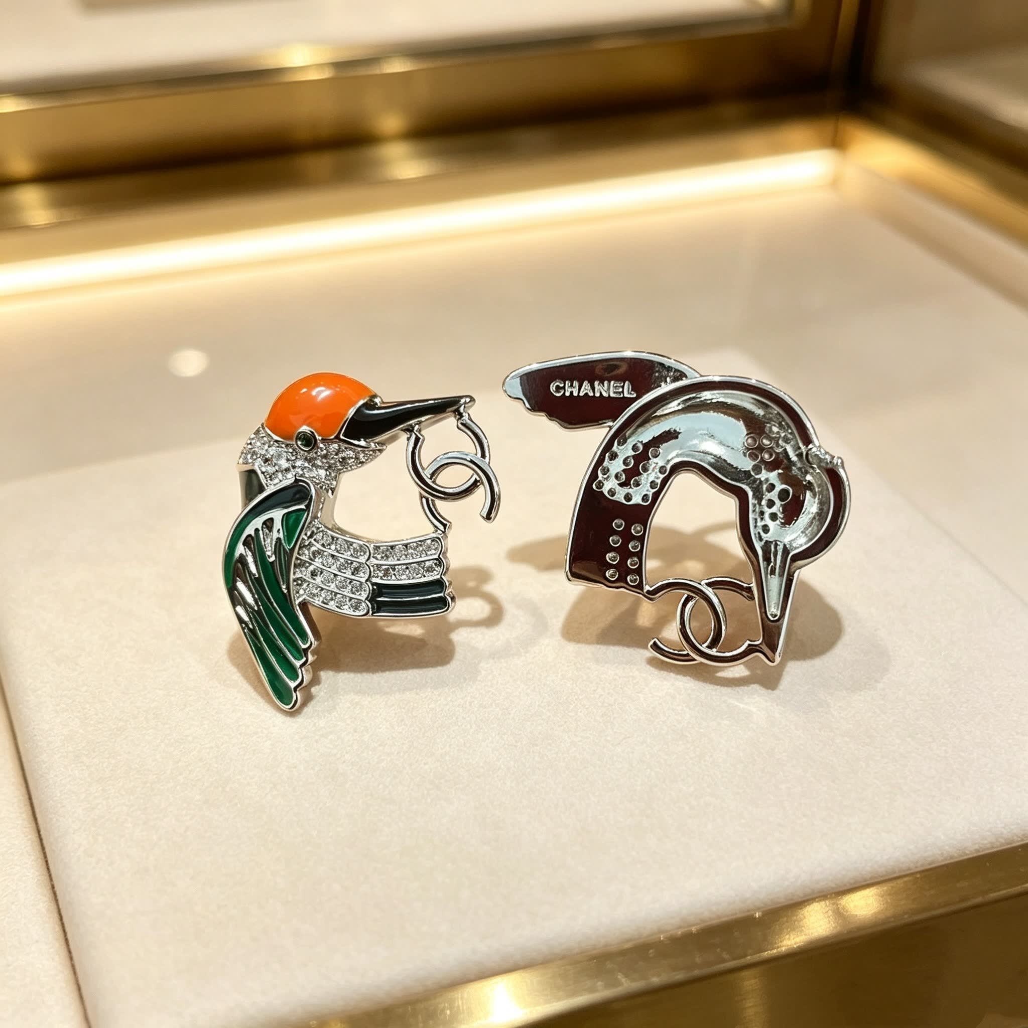 Chanel Bird Earrings