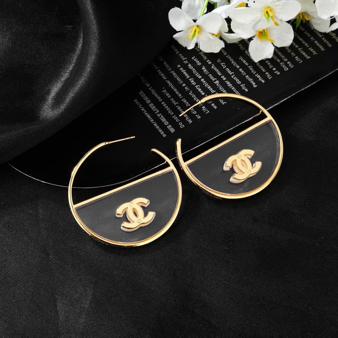 Chanel Gold Hoop Earrings Chanel Gold Hoop Earrings