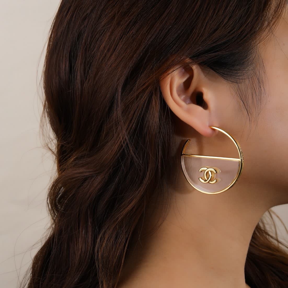 Chanel Gold Hoop Earrings