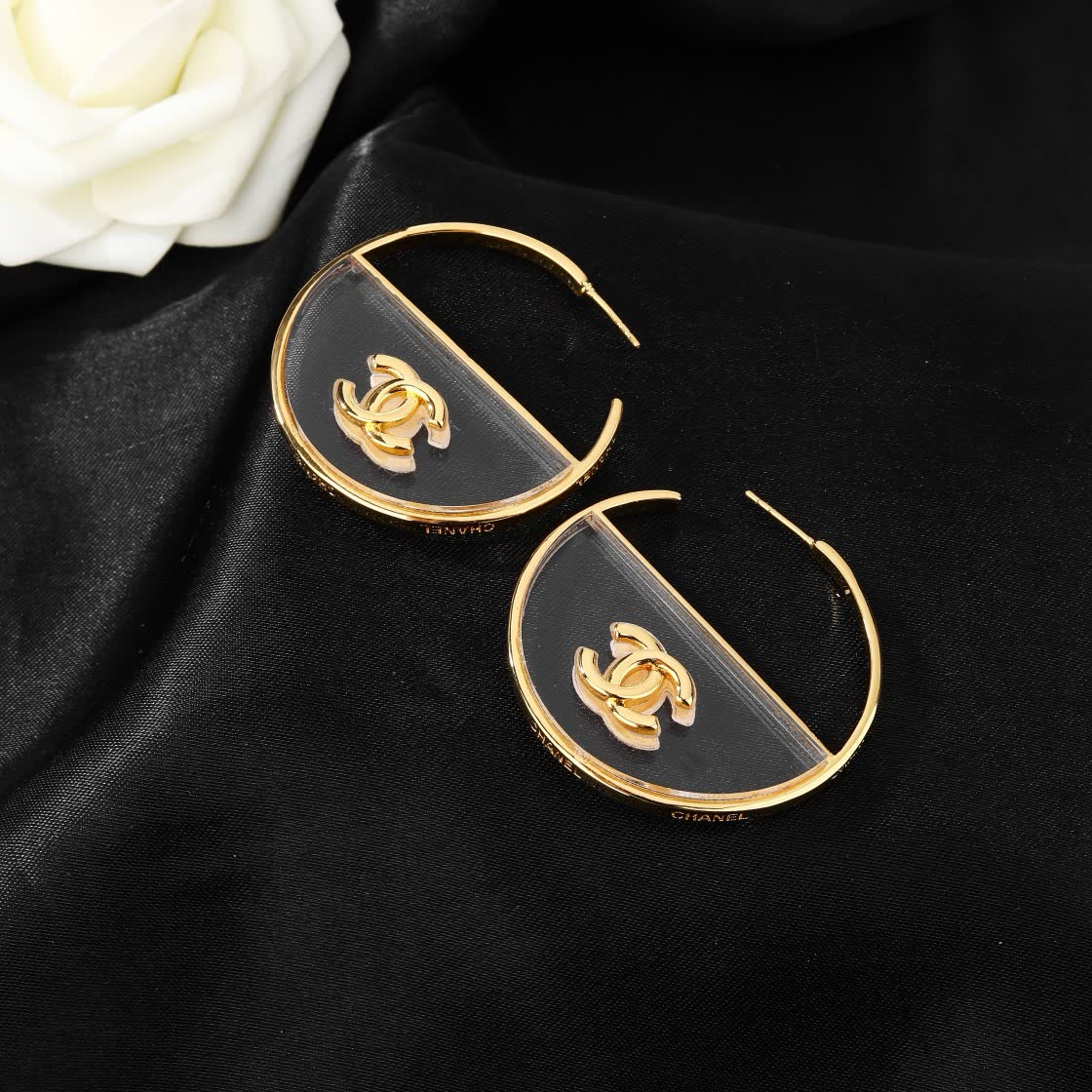 Chanel Gold Hoop Earrings