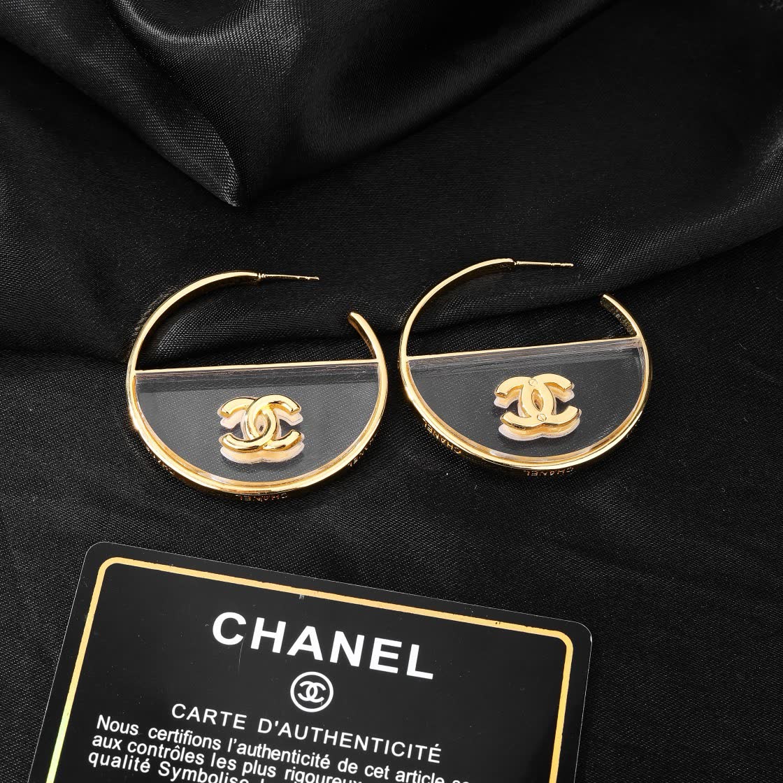 Chanel Gold Hoop Earrings