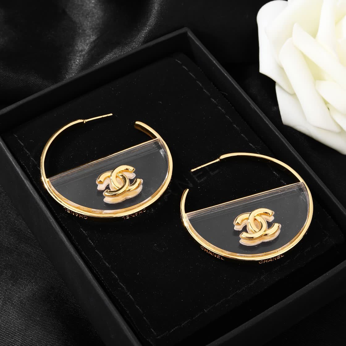 Chanel Gold Hoop Earrings