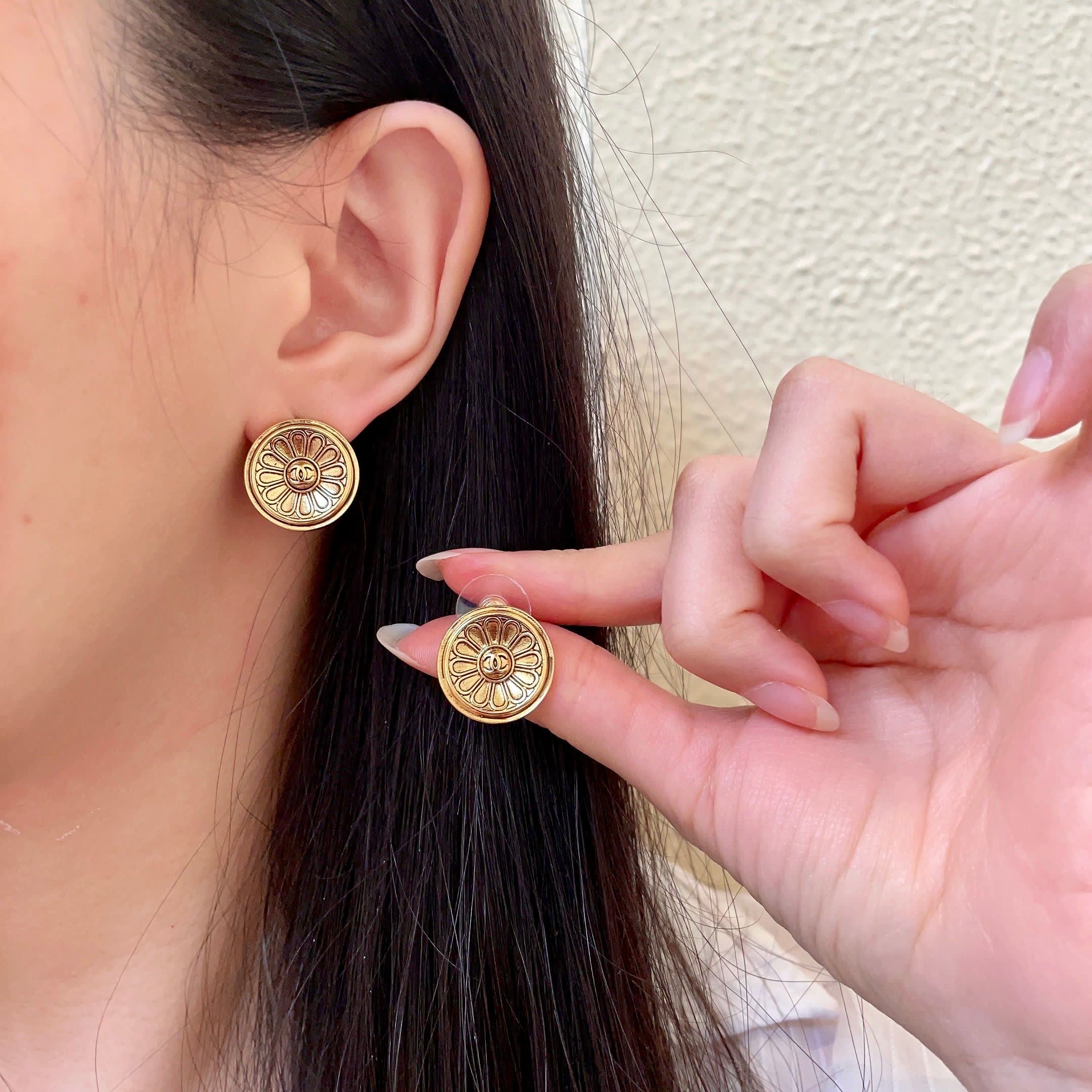 Chanel Gold Coin Earrings Chanel Gold Coin Earrings