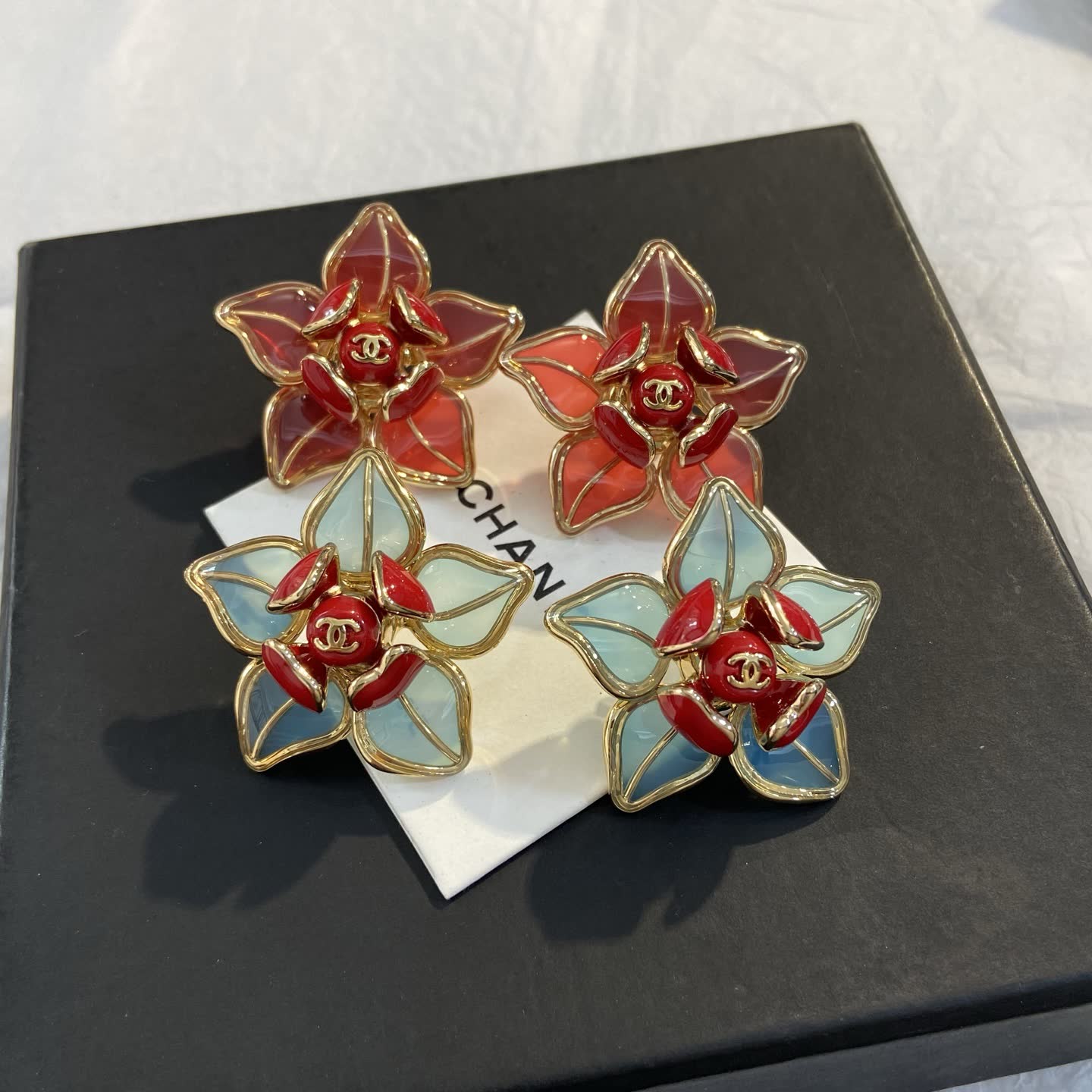 Chanel Camellia Earrings Chanel Camellia Earrings