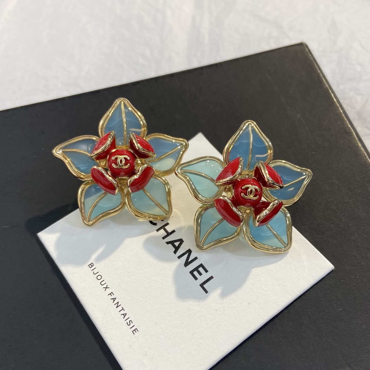 Chanel Camellia Earrings