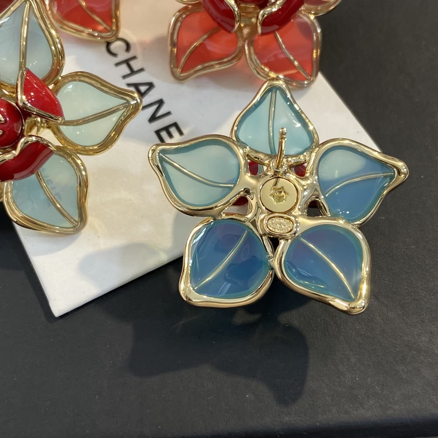 Chanel Camellia Earrings