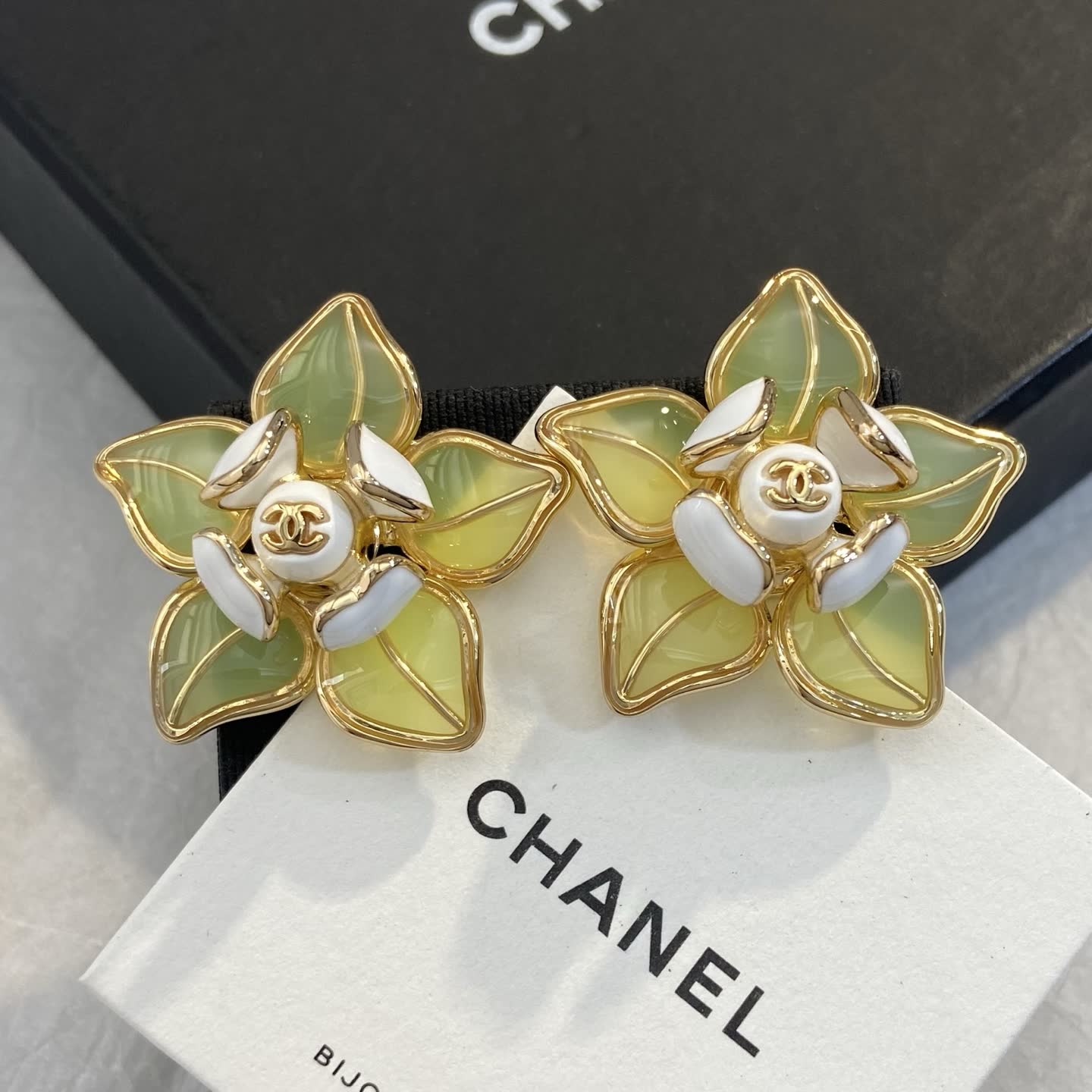 Chanel Camellia Earrings