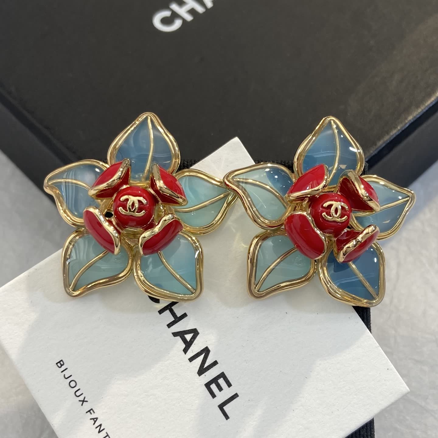 Chanel Camellia Earrings