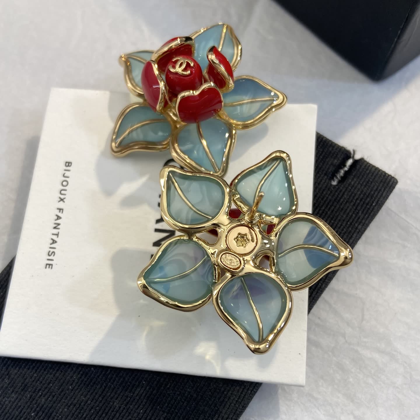 Chanel Camellia Earrings