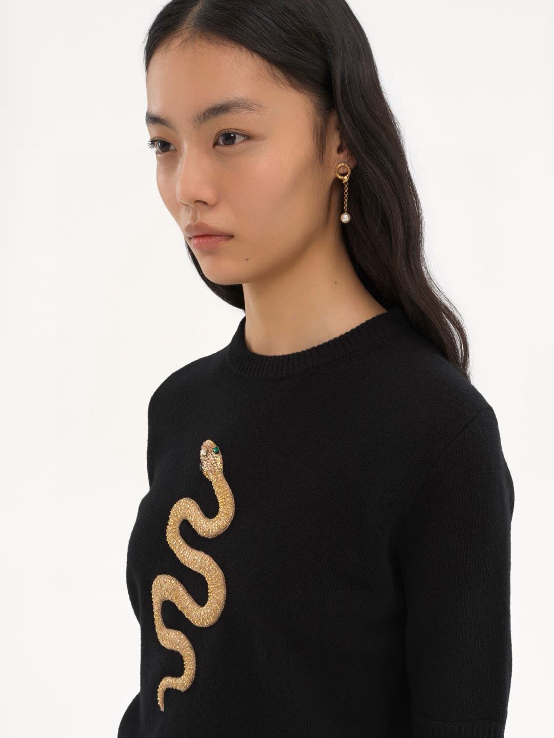Gucci Gold Pearl Drop Earrings