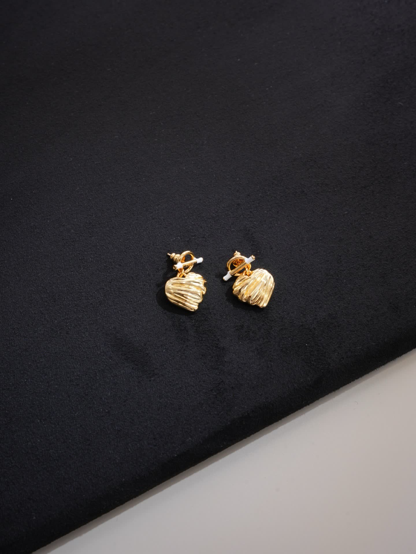 Chloe Gold Shell Stud Earrings