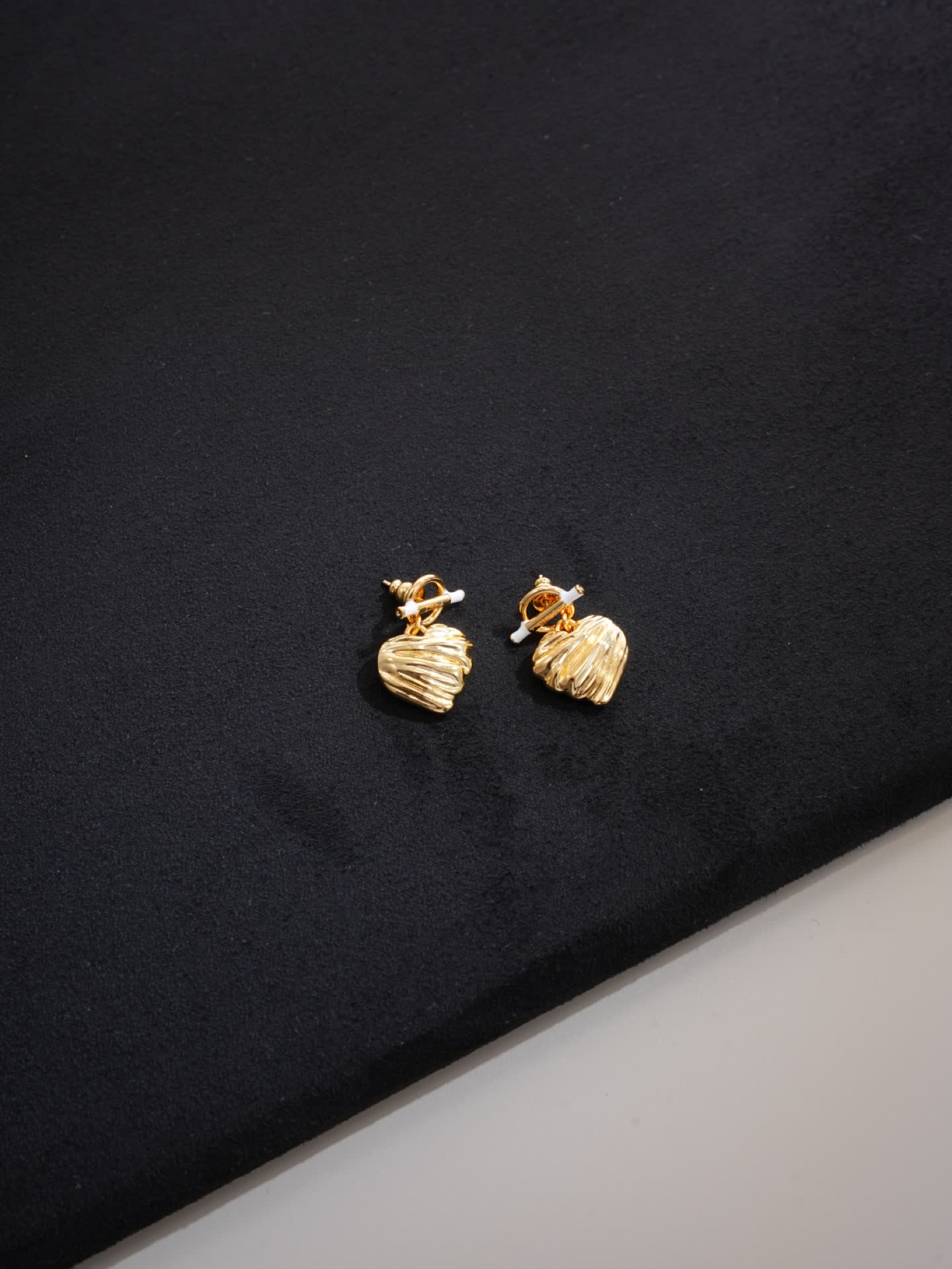 Chloe Gold Shell Stud Earrings