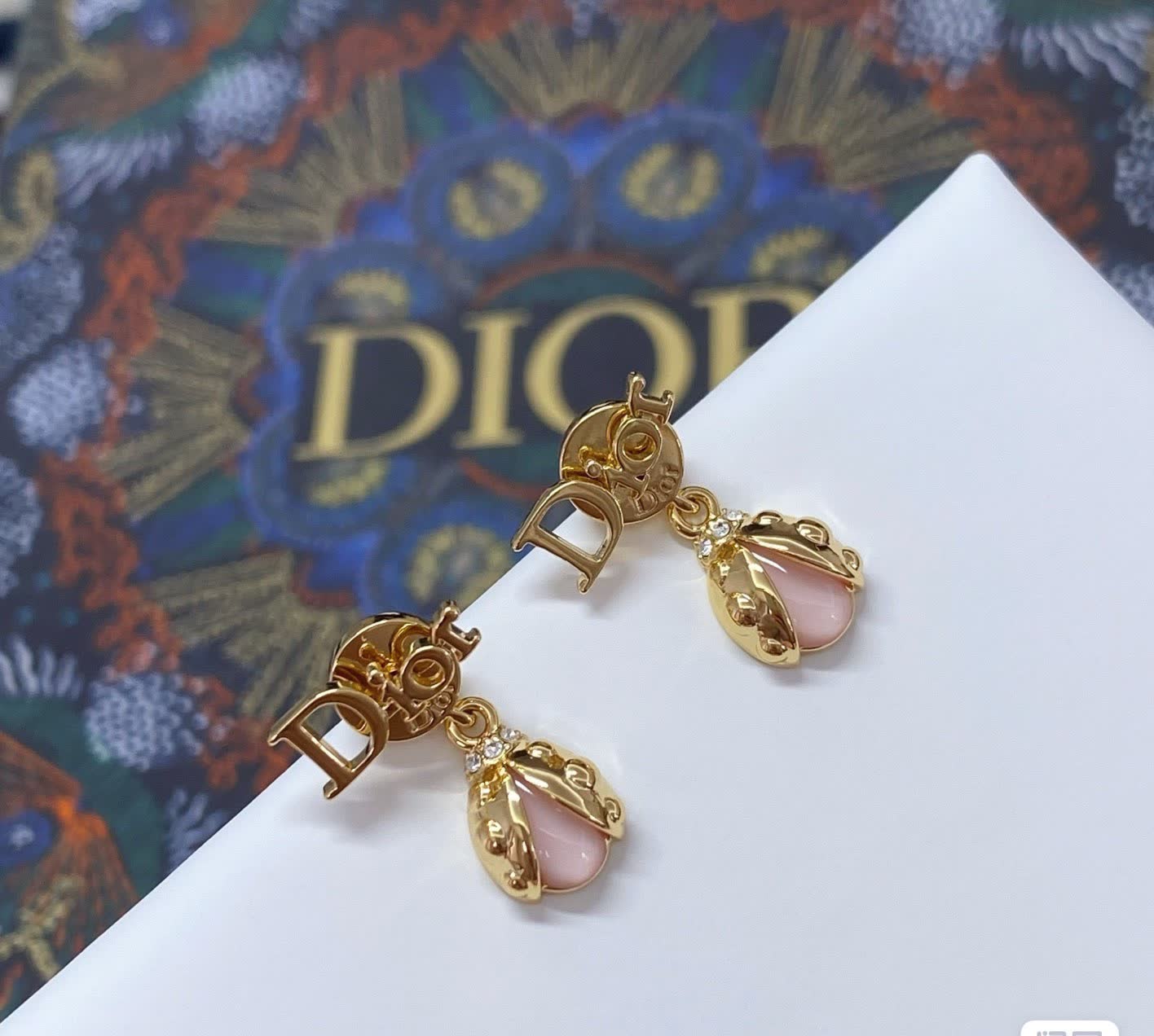Dior Ladybug Clip-On Earrings