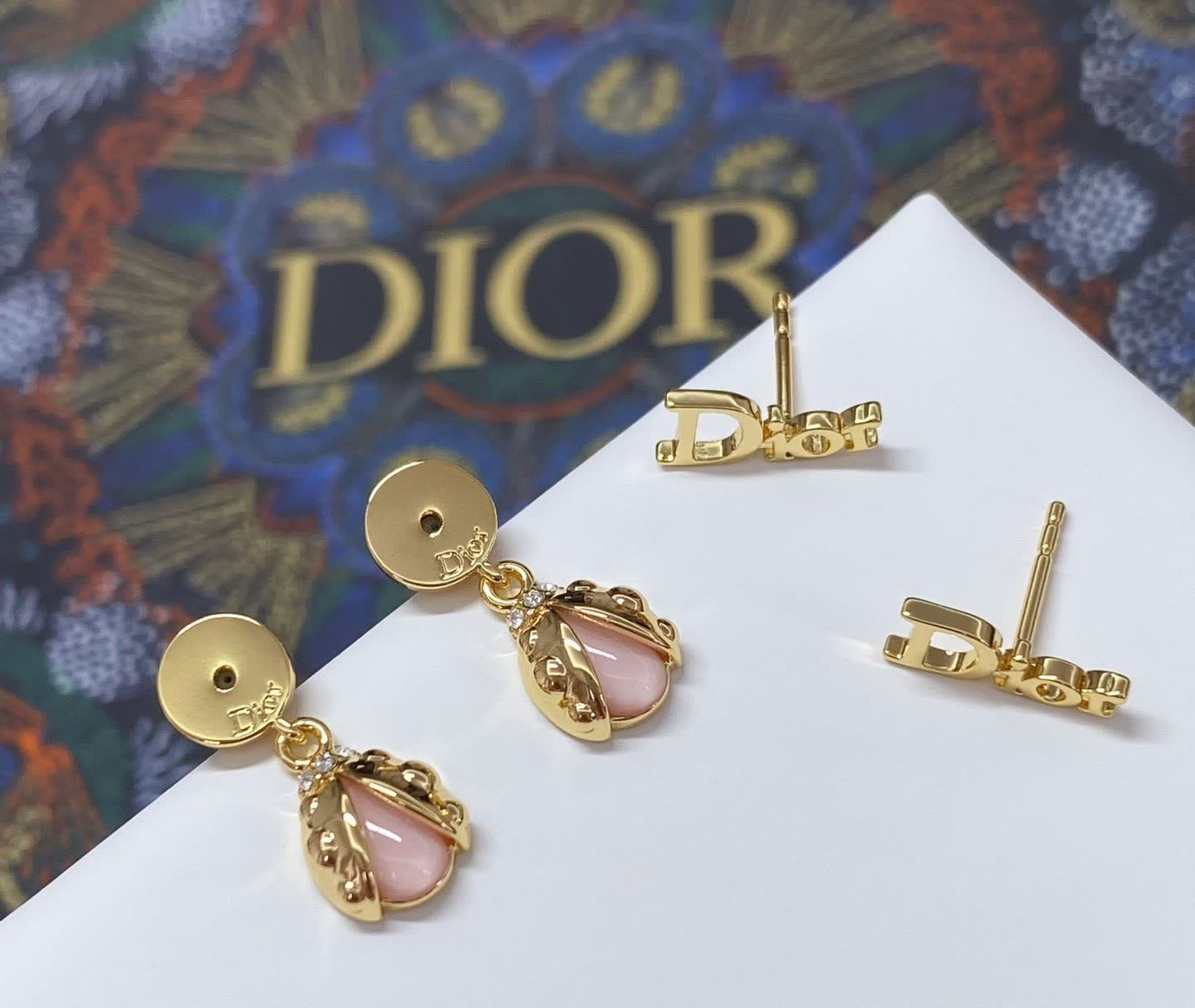 Dior Ladybug Clip-On Earrings