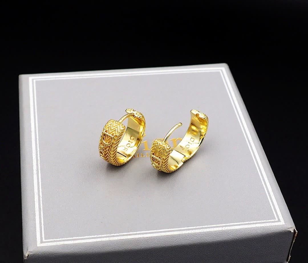 Christian Dior Hoop Earrings