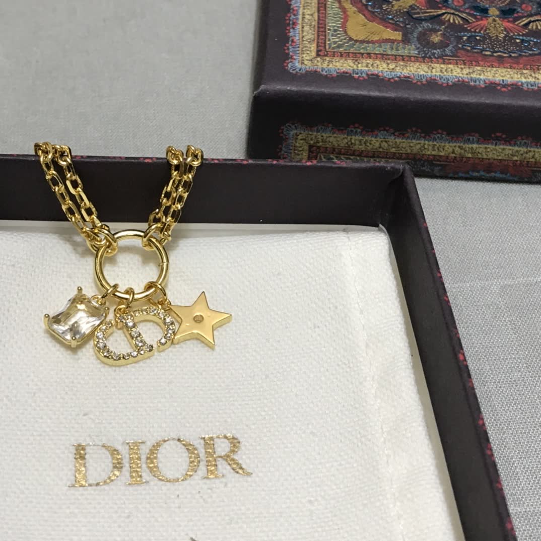 Dior Bracelet with Star and Crystal Charms