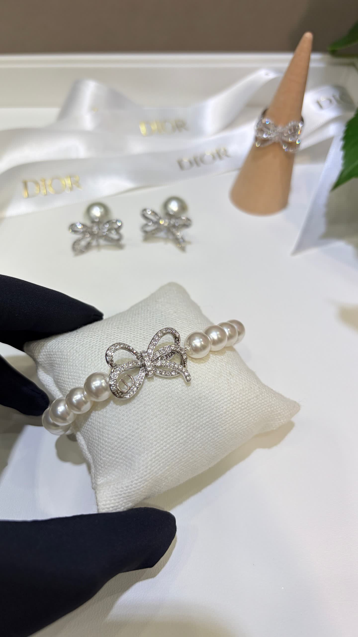 Dior Pearl and Crystal Bracelet