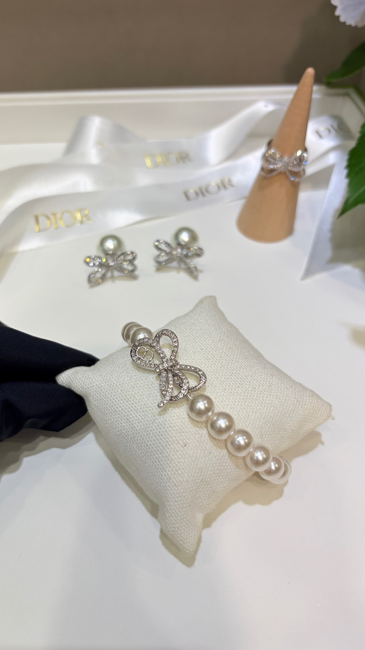 Dior Pearl and Crystal Bracelet