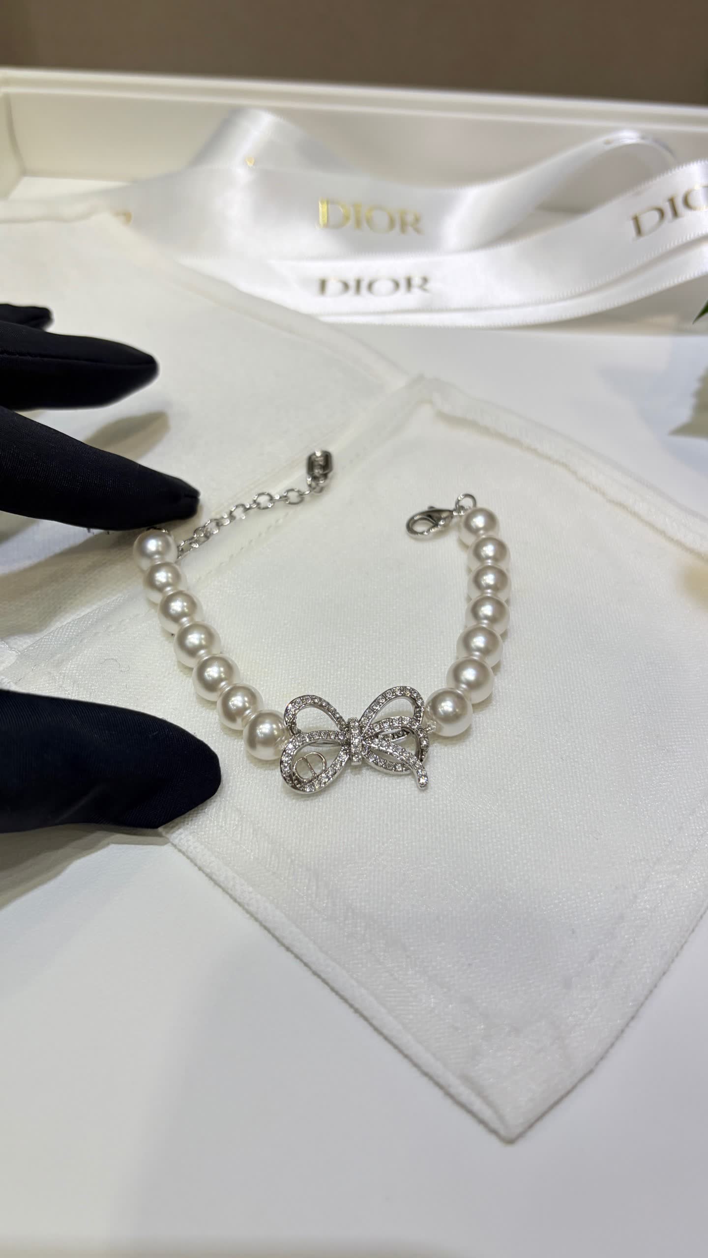 Dior Pearl and Crystal Bracelet