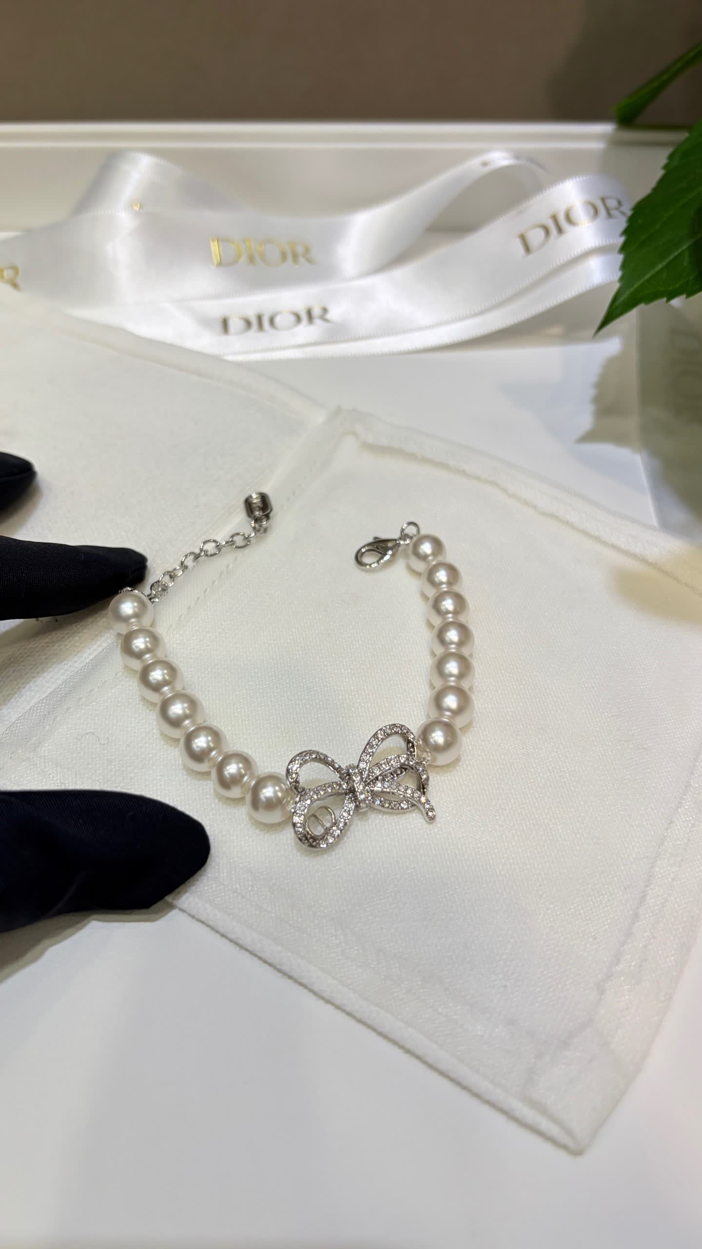 Dior Pearl and Crystal Bracelet