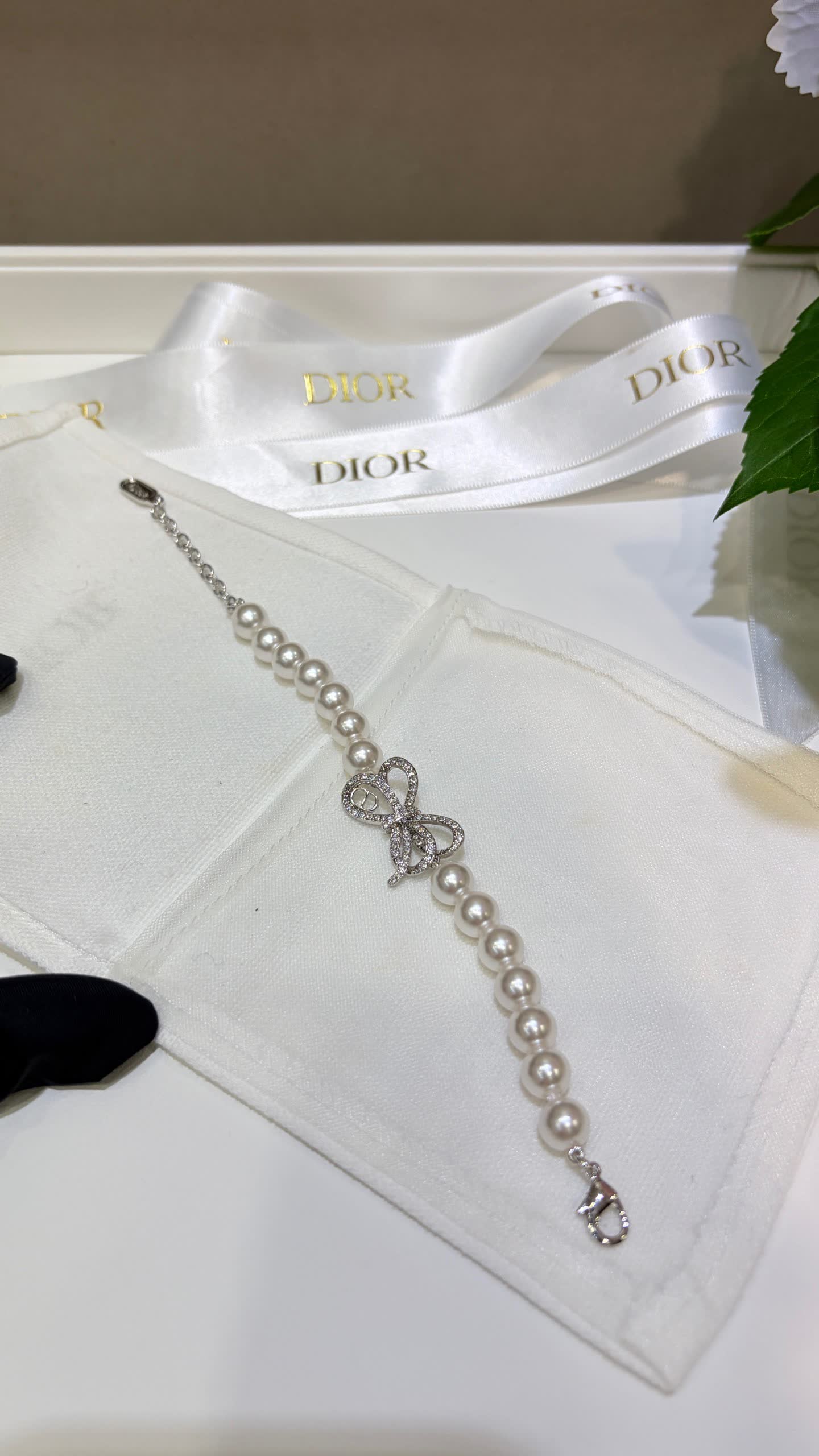 Dior Pearl and Crystal Bracelet