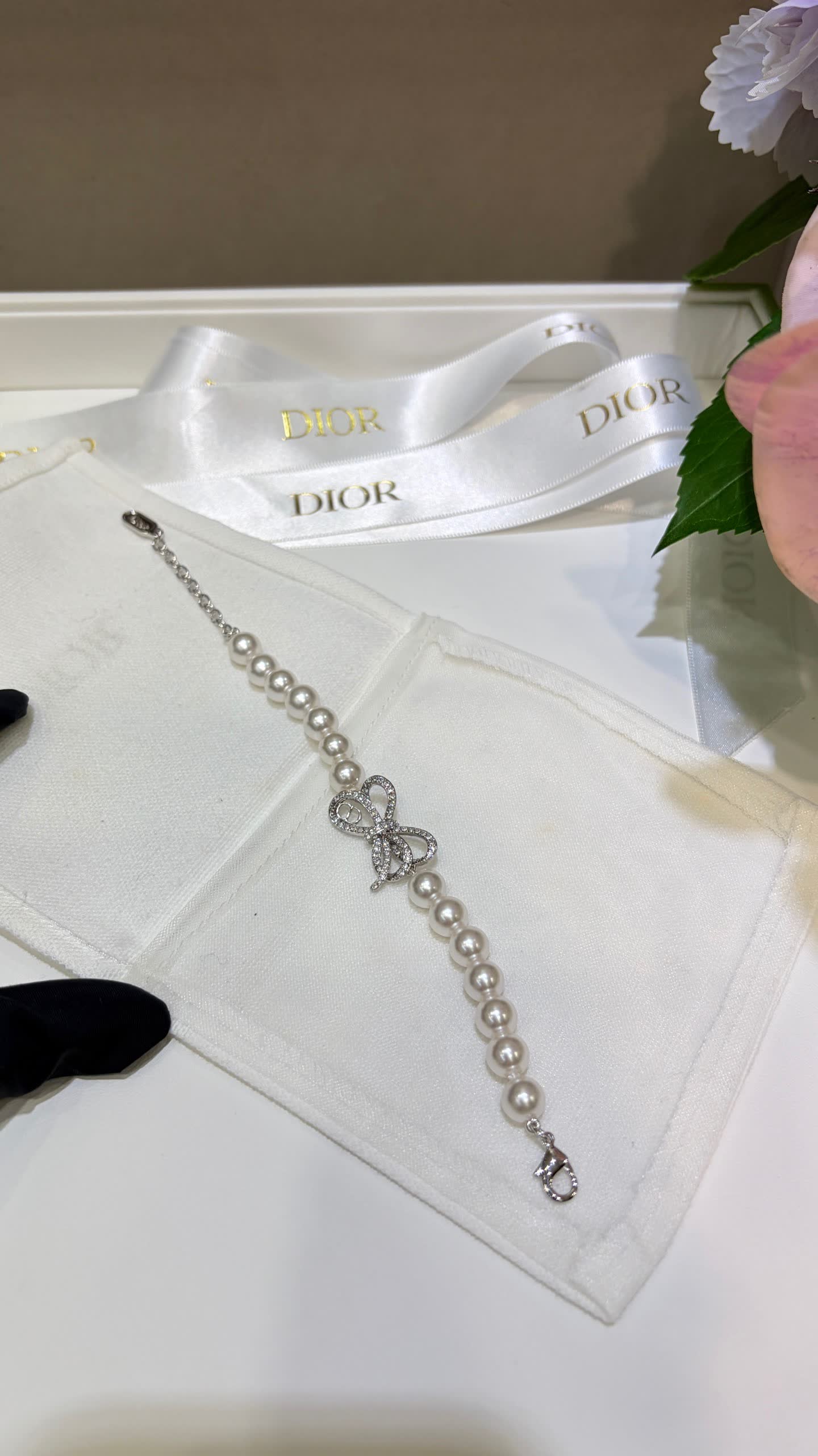 Dior Pearl and Crystal Bracelet