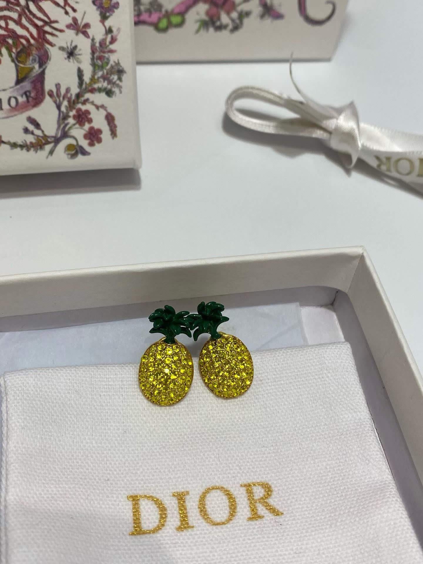 Dior Pineapple Earrings
